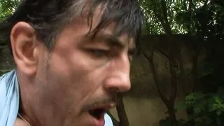 Outdoor bikini babe with erect nipples fucks stranger