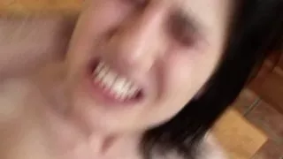 POV Horny milf gets cum in gaping pussy