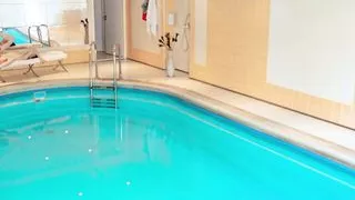 I Fucked Her Finally - Hottie orgasms in the spa