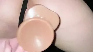 Dildo fuck in stockings