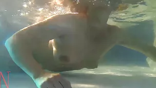 Underwater pussy show. Mermaid fingering masturbation  1