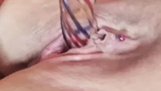 Debbie Ko playing with her juicy, pink, pierced pussy