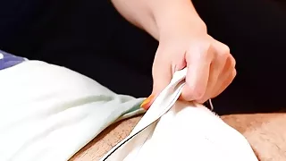 How to wake up your stepbrother properly with a handjob.