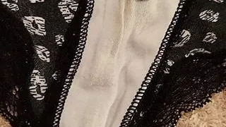 Playing with 2 dirty panties
