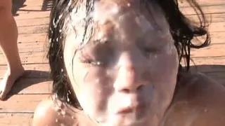 Kaiya Lynn with tight pussy – Outdoor Blowbang