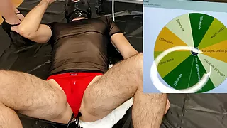 The impossible Cum Challenge #3 -- Enema and Pee holding