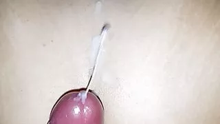 squirt of cum on my girlfriend's back