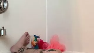 Bath time cum. THICK load