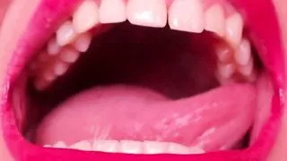 Very sharp natural teeth # 5 – model Anastasia Gree