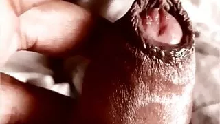 Desi man handjob big black cock masturbating