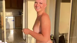 NAKED YOGA! And my neighbors can watch