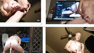 bondage exhibitionist edging jerking cumshot cumpilation