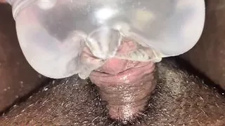 Big ebony clit fucking pocket pussy toy