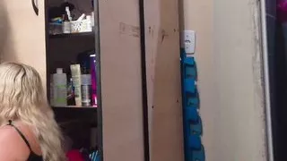 Unfaithful wife fucking next to her husband