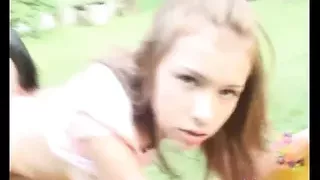 Selina 18 with Lesbian Friend Licking and Rubbing Pussy