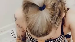 Rave Gurl Drops to Her knees