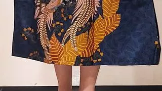 Try woman clothes in department store #2