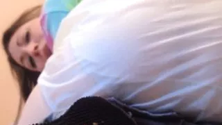 very worn panty in plastic pants for my panty sucker