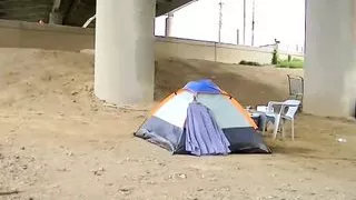 Kinky dude masturbates and cums in private outdoor video