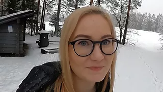 Beauty in the mid of the snow storm