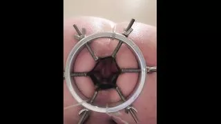 Huge Anal dilator with massive gape and nice Prolapse ending