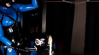 Cristal Kinky playing with my latex sissy doll – Preview