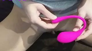 The young girl had five orgasms in eight minutes.