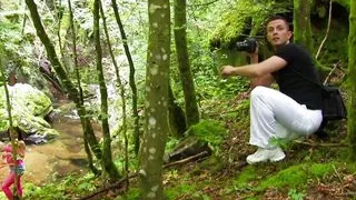 4K – squirting anal MILF - fishnet whore slut fucked outdoors