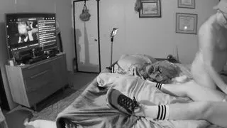 Home camera catches hung Boy fucking hairy daddy on webcam