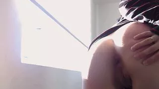 Sexy Colombian nerd with angelic face and glasses gets doggystyle