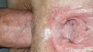 Bbw ass stretching and pussy gaping