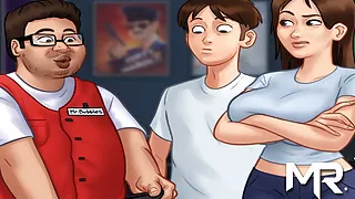 SummertimeSaga - Pussy Caressing at the Cinema in a Public P