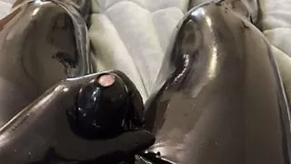 Rubber Cock Sheath & Cum