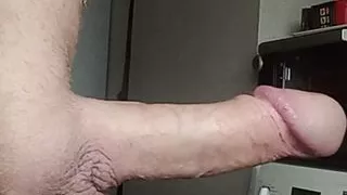 deep blowjob close-up and a mouthful of cum