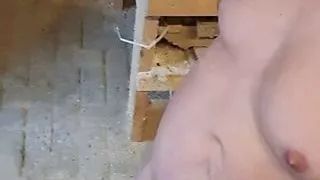 Naked in the workshop