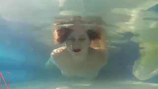 Underwater pussy show. Mermaid fingering masturbation 2