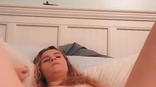 Hot teen masturbates