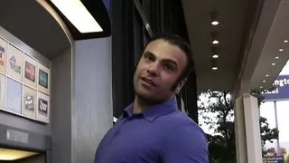 Skinny dark haired Teen with small natural tits picked up