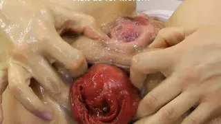 Sindy Rose – self anal fisting on the blanket & anal prolapse