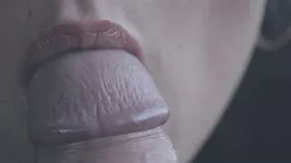 Sensual close-up blowjob from amateur girlfriend