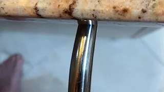 Deeply sounding with my 41 43 Pratt sounding rod.