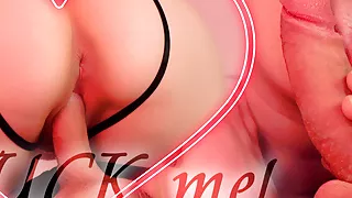 SHE FUCKED HER BIG COCK FRIEND on Valentine’s Day. Lovely Dove blonde curvy hot big ass girl and hottest fat cock