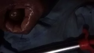 Asian Black boy play with her penis and give massage her penis