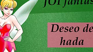 Spanish fantasy audio JOI with magical fairy.