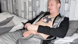 Suited ginger scally cock out