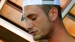 Friends watch horny blond deepthroat and fuck outdoors