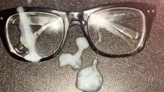 Protein shoot on eyeglasses.