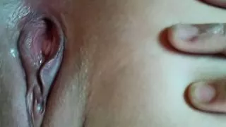 We love to cum at the same time. She moans and gets an Internal creampie