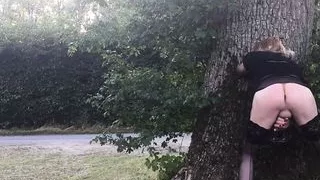 Tranny Roadside Wanking