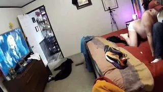 Pig sniffs PervyPrude's stinky sock feet and goes mad with passion, humping, sucking, kissing, and rimming his hot boy